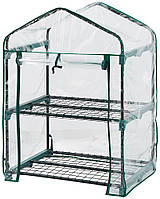 Парник складаний Neo Tools 95х69х49, 2 полиці, ПВХ плівка, прозорий (15-900)