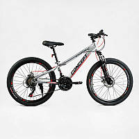 Велосипед Спортивний Corso 24" дюймів «CONCEPT» CP-24902 (1) рама алюмінієва 11 , обладнання Shimano, 21
