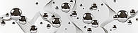 Наклейки кухонный фартук Zatarga Стальные шары 600х2500 мм Серый (Z180253) SX, код: 1927019