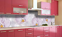 Наклейка виниловая кухонный фартук Zatarga Абстрактные Орхидеи 650х2500 мм UN, код: 5562370