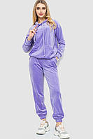 Спортивный костюм женский велюровый сиреневый 177R022 Ager S IB, код: 8387903