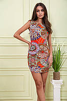 Платье серо-оранжевый 167R110-1 Ager M TN, код: 8231400