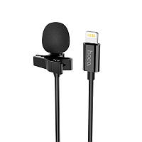 Микрофон петличный HOCO Lightning Lavalier microphone L14, 2 м, черный d