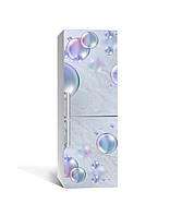 Наклейка на холодильник Zatarga «Пузирки газування» 650х2000 мм вінілова 3Д-наклейка декор SX, код: 6513220