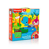 Пазли "Fisher Price. Maxi puzzle and wooden pieces", Vladi Toys VT1100-01