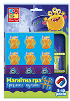 Магнітна гра Монстри. Хрестики-нулики , Vladi Toys, VT3703-09