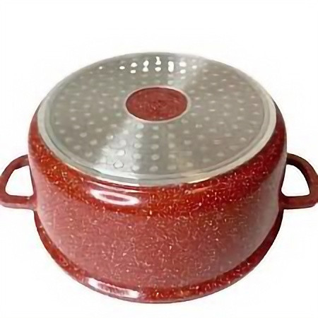 Набор посуды Higher Kitchen HK-305 с гранитным антипригарным покрытием, красный - фото 6 - id-p2183609569