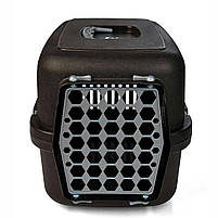 Переноска для кішок та собак AGILITY 49х32,5х35 см - сіра, фото 2