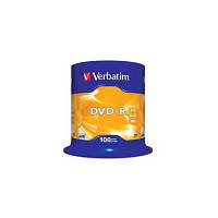 Диск DVD Verbatim 4.7Gb 16X CakeBox 100шт 43549 d