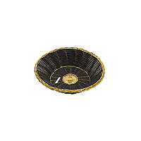 Хлібниця Winco кругла плетена Чорна (10169) KB, код: 1627087