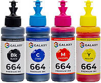 Чернила 664 GALAXY для Epson совместимые, комплект 4x100 ml (GAL-E664-4x100)