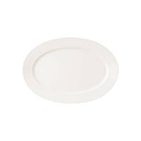 Тарілка RAK Porcelain Banquet овальна 38x26 см (94071) SP, код: 6154790