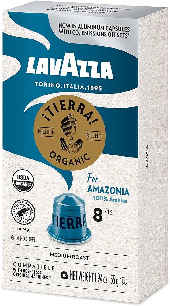 Кава у капсулах Lavazza NESPRESSO Tierra For Amazonia 100% Arabica 10 шт.