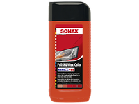 Червона воскова поліроль з олівцем Sonax Polish&Wax Color NanoPro (500 мл)