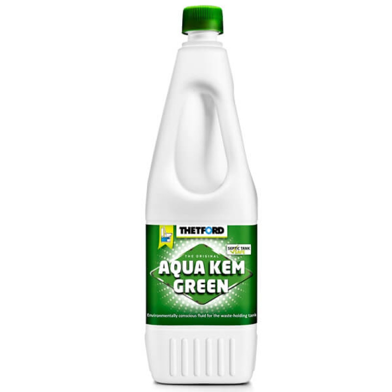 Рідина для біотуалету для нижнього бака концентрована аqua ким green 1.5 л