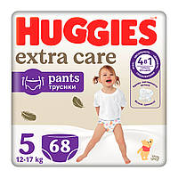 Подгузники Huggies Extra Care Размер 5 (12-17кг) Pants Box 68 шт (5029053582412)