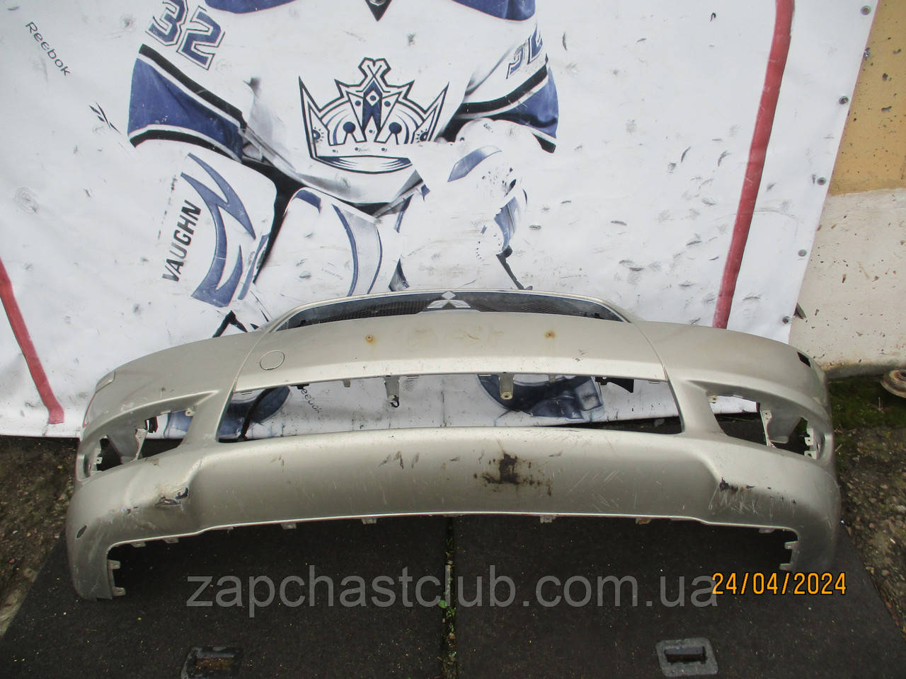 Бампер передній (цінка) 6400C074YA 99150944 Lancer X Mitsubishi, фото 1