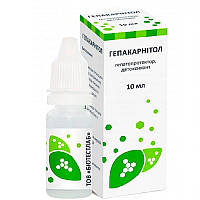 Краплі Гепакарнітол гепатопротектор 10 мл BioTestLab термін 01.2026
