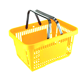 Кошик закупівельний Goldplastik GP410 22л жовтий