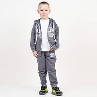 Детский спортивный костюм для мальчика с капюшоном двухнитка