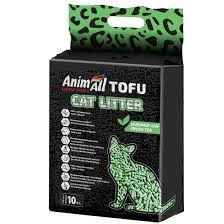 Наповнювач для котячого туалету AnimAll Тофу з ароматом зеленого чаю соєвий комкуючий 10л 4.6 кг
