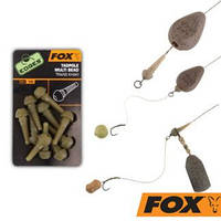 Втулки для грузил Fox Edges Tadpole multi bead x 10 trans khaki , 10шт