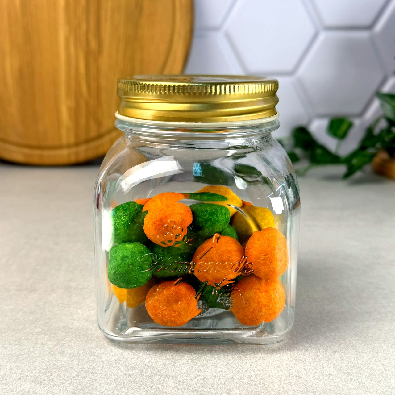 Скляна банка для зберігання з металевою кришкою 500 мл Homemade Pasabahce, фото 1