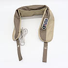 Ударний масажер для шиї та плечей з пультом Cervical Massage Shawls / Вібромасажер / Роликовий масажер, фото 3