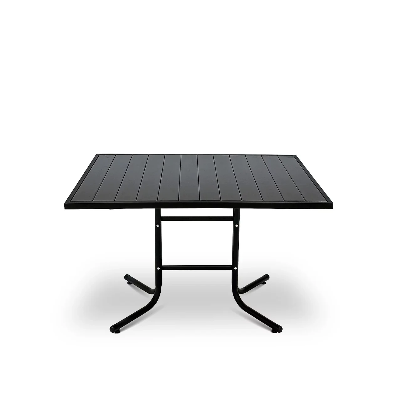 "Брістоль" МІЦНИЙ стіл (120*80 см) для тераси чи саду СТАЛЕВІ ТРУБИ та ВИСОКОЯКІСНА ДЕРЕВИНА Венге  Польща