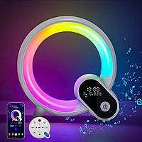 Сток Настольная смарт лампа-ночник RGB 10W Q Smart Bluetooth Speaker колонка 3W BL-HXD03