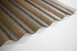 Шифер полікарбонатний TOMO Plex хвиля текстурований бронзовий 2000х1045х1,1 мм