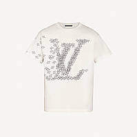 Футболка Louis Vuitton Planes Printed Белая