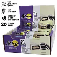 Батончик FitWin Protein Bar 20%, 12x60 грам (є різні смаки)