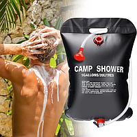 Переносной душ для кемпинга Camp Shower Портативный подвесной 20л Черный