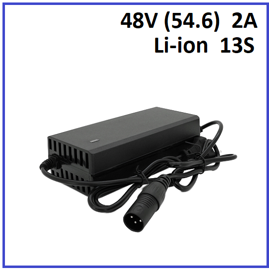 Зарядний пристрій для літієвих акумуляторів Voltronic Li-ion 48V (54.6) 13S 2A штекер 3-pin