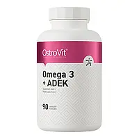 Ostrovit, Omega 3 + ADEK, 90капс. Омега-3 вітаміни A, D, E та K