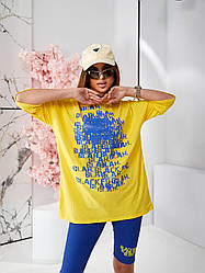 Костюм жіночий футболка з велосипедками