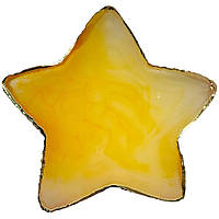 Палитра "Звезда" для смешивания красок (гель-лаков, полигелей, гелей, хны) и разных текстур 383 (10х10см) Желтый