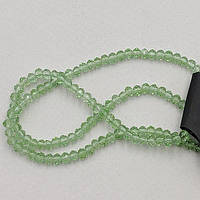 Бусини кришталь 4 мм 100 шт. салатовий