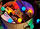 Водонепроникна вулична різнобарвна гірлянда лампочки кулі 10 шт. 5 м, фото 3