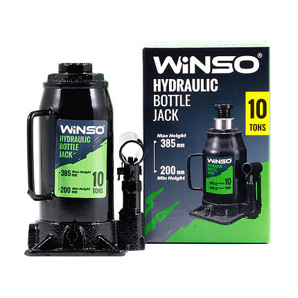 Домкрат гідравлічний пляшковий Winso 10т 200-385мм, фото 3