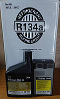 Набір для обслуговування автокондиціонера на СТО (R-134a (13,6кг), Pag 46 (1л), Флуоресцент (250мл))