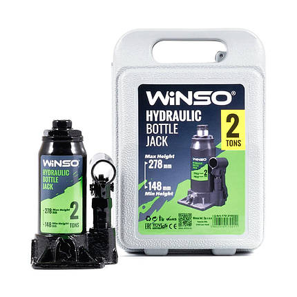 Домкрат гідравлічний пляшковий Winso 2т 148-278мм, фото 3