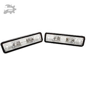Ліхтар підсвітки номера Omega A Opel 1224143 90213642 09197577 комплект 2шт