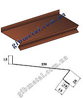 Відлив віконий, цокольний RAL (Довжина 2м) "Модуль" (Україна), 190 мм