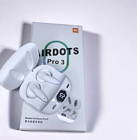 Бездротові навушники Bluetooth AirDots Pro 3 з LED дисплеєм Білі