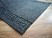 Рельєфна гумова доріжка для передпокою Версаче 100 см чорна, фото 9