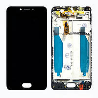 Дисплей (екран) Meizu M5c M710H з тачскрином (чорний Оригінал і рамкою (дрібні подряпини))