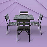 Набір стіл та стільці садових меблів "Ріо" Венге від Mix-Line, фото 3