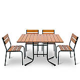 Набір стіл та стільці садових меблів "Ріо плюс" Тік від Mix-Line, фото 2